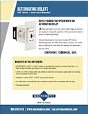 macromatic, duplex, alternating relay, flange enclosure, inner door mount